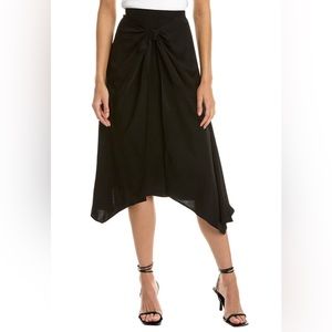 Vince asymmetrical black flowy skirt